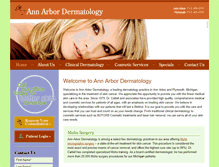 Tablet Screenshot of annarbordermatology.com